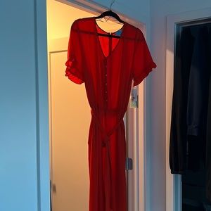 new jump suit. Bright red. Pant suit. Size 16W